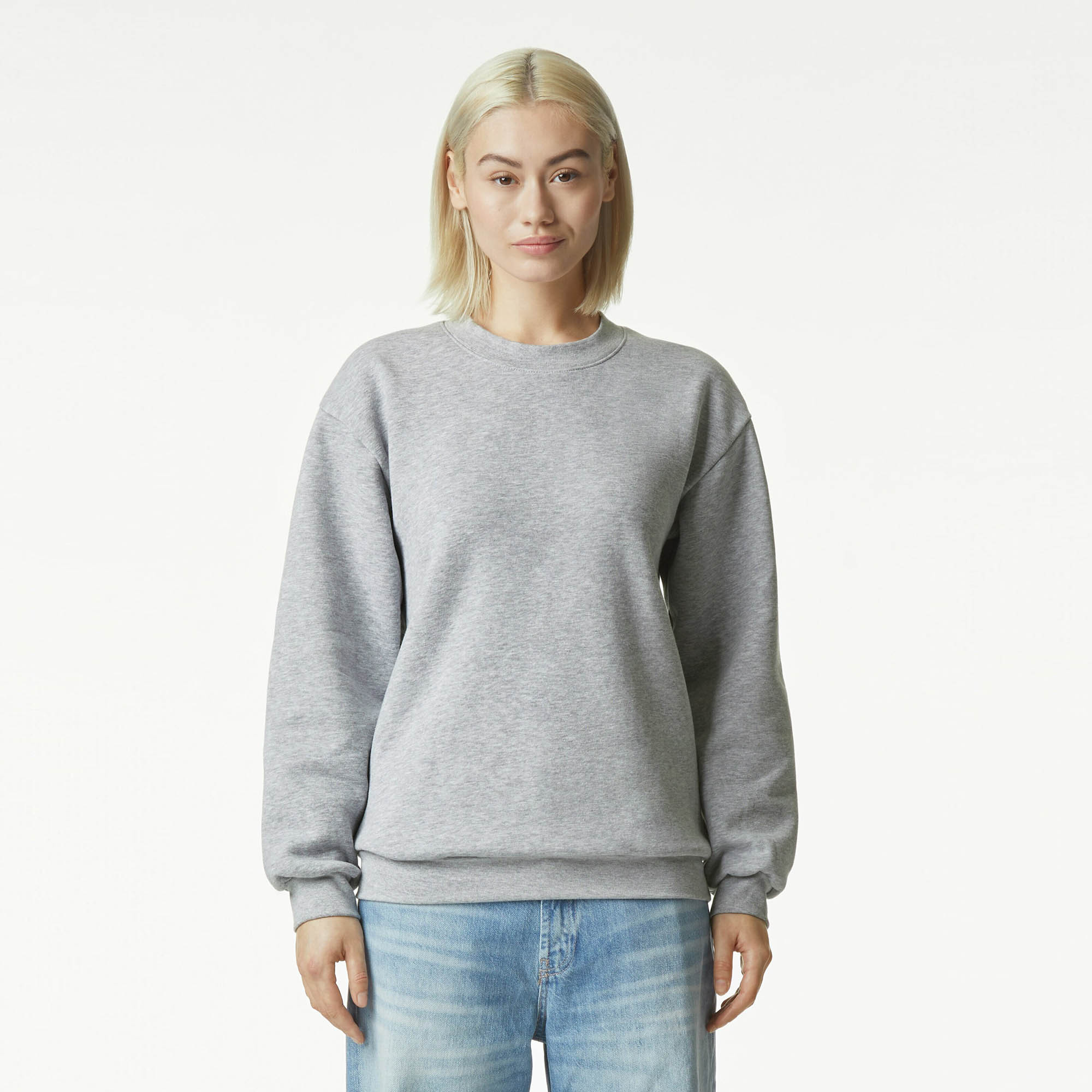 American Apparel Reflex Fleece Unisex Crewneck Swe Heather Grey