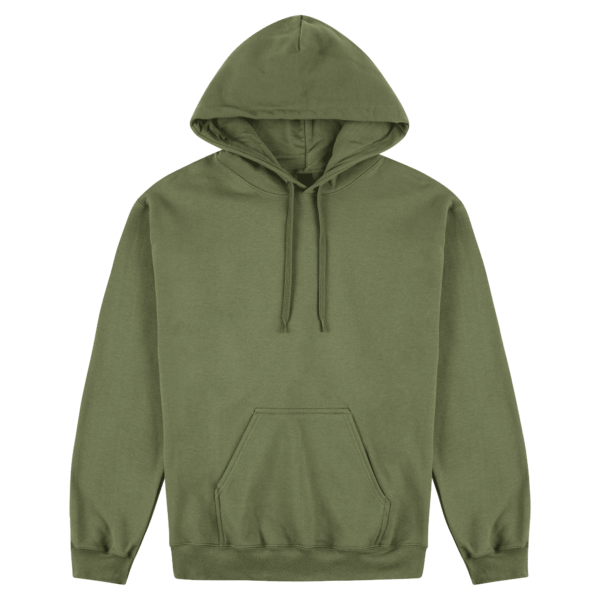 Gildan Softstyle Adult Hooded Sweatshirt Military Green